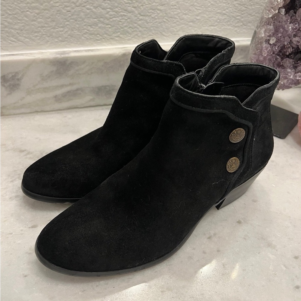 Sam Edelman Suede Pacer Ankle Boots Size 7.5